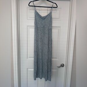 American Eagle Outfitters Blue Floral Maxi Dress